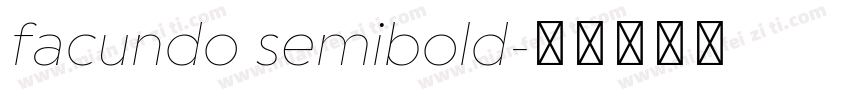 facundo semibold字体转换